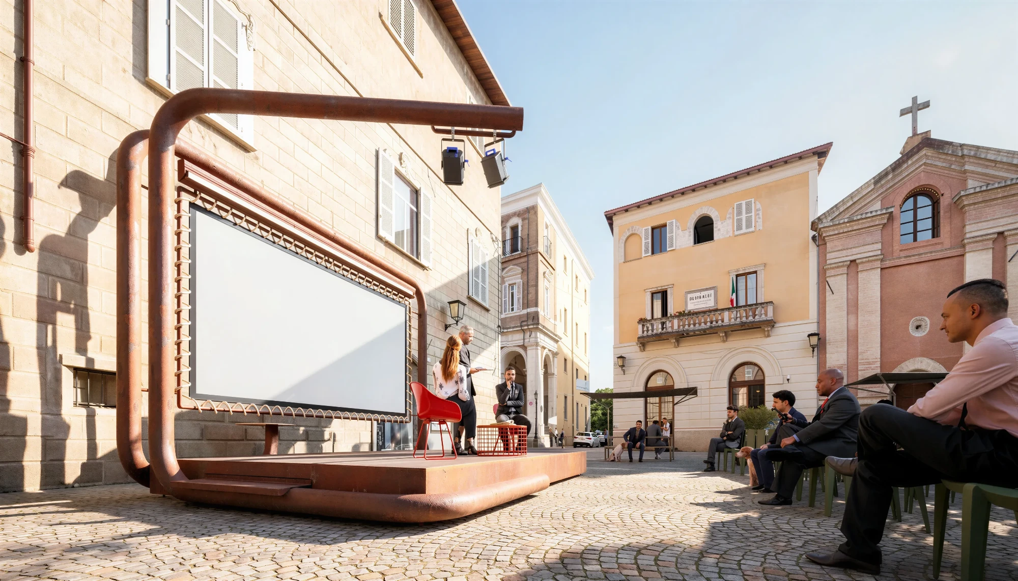 <br>piazza Ginevri, Pergola